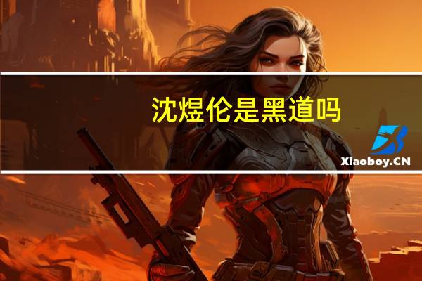 沈煜伦是黑道吗（沈煜伦不让提李浩然）