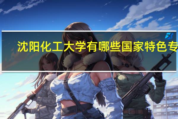 沈阳化工大学有哪些国家特色专业