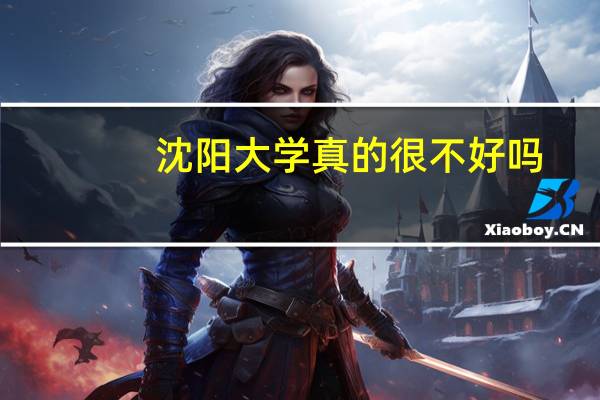 沈阳大学真的很不好吗