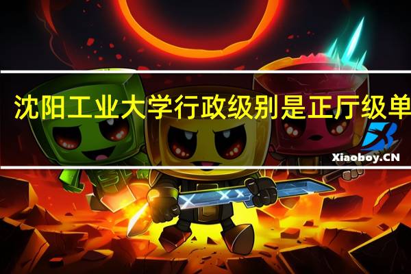 沈阳工业大学行政级别是正厅级单位吗