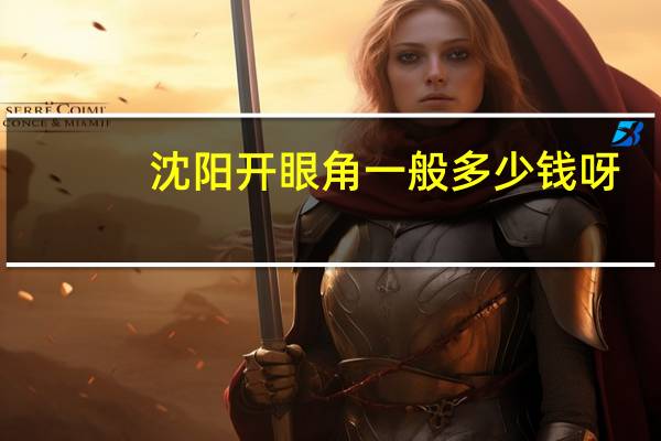 沈阳开眼角一般多少钱呀？沈阳那家美容院做眼睛好，双眼皮和开眼角，大概价位多少