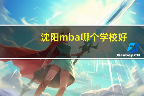 沈阳mba哪个学校好