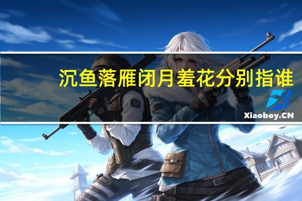 沉鱼落雁闭月羞花分别指谁