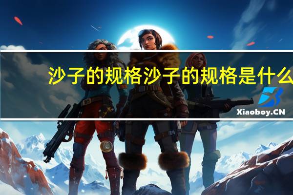 沙子的规格 沙子的规格是什么