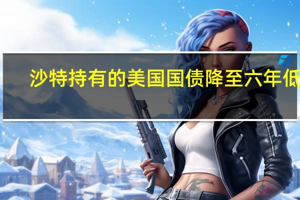 沙特持有的美国国债降至六年低点