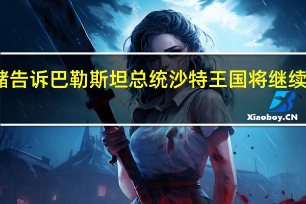 沙特王储告诉巴勒斯坦总统沙特王国将继续支持巴勒斯坦