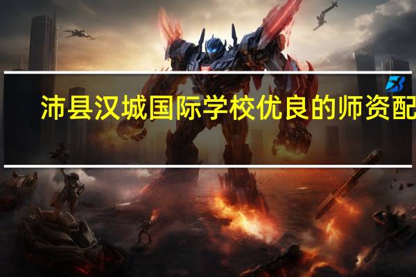 沛县汉城国际学校优良的师资配备