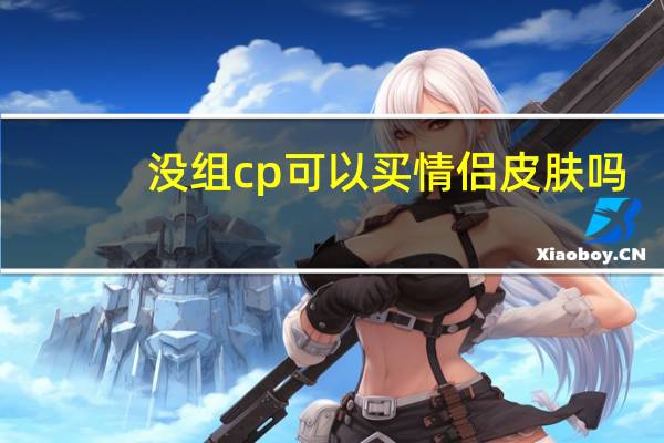 没组cp可以买情侣皮肤吗（没组词mo）