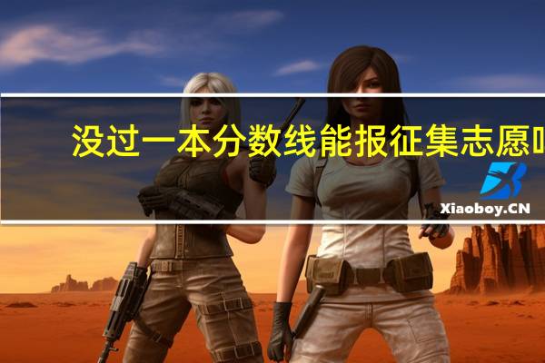 没过一本分数线能报征集志愿吗