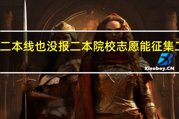 没过二本线也没报二本院校志愿能征集二本志愿吗