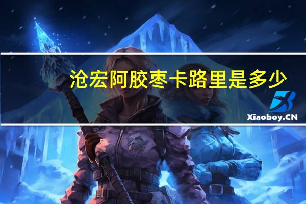 沧宏 阿胶枣卡路里是多少