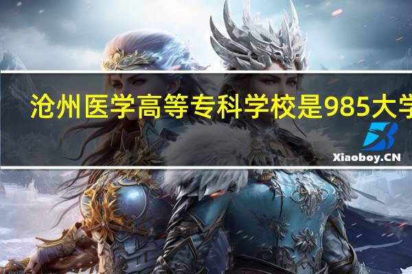 沧州医学高等专科学校是985大学吗