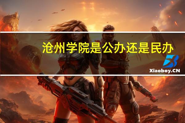 沧州学院是公办还是民办