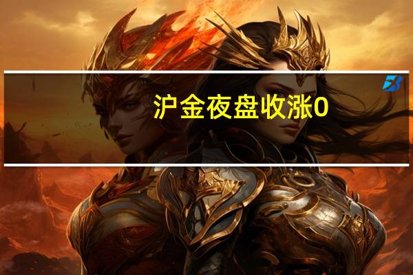 沪金夜盘收涨0.65%沪银收跌0.36%