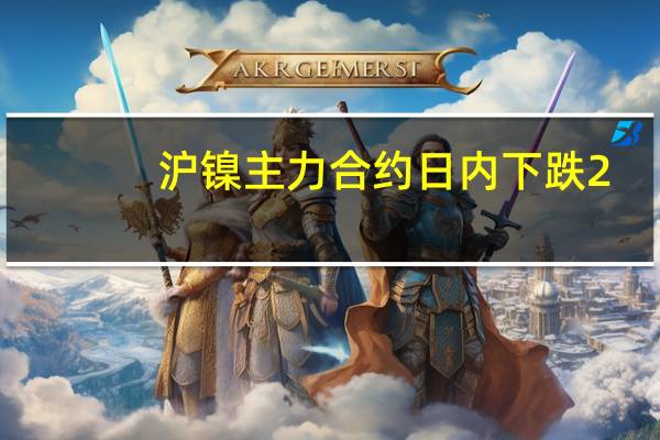 沪镍主力合约日内下跌2.00%现报138660.00元/吨
