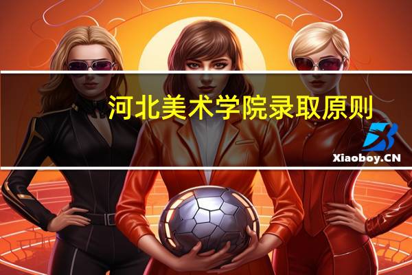河北美术学院录取原则