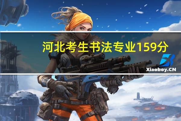 河北考生书法专业159分,文化330能报考什么学校