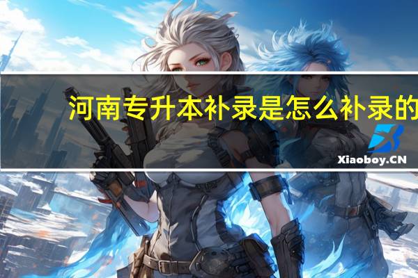 河南专升本补录是怎么补录的