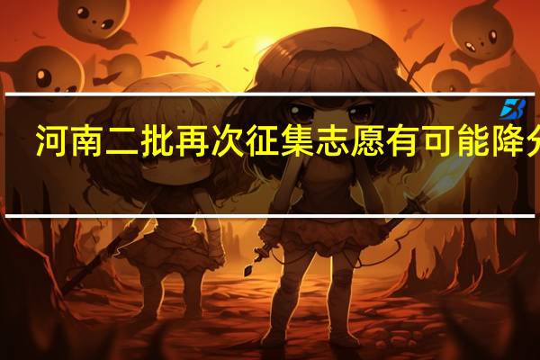 河南二批再次征集志愿有可能降分吗