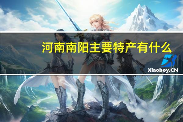 河南南阳主要特产有什么