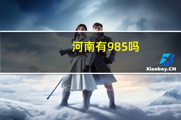 河南有985吗