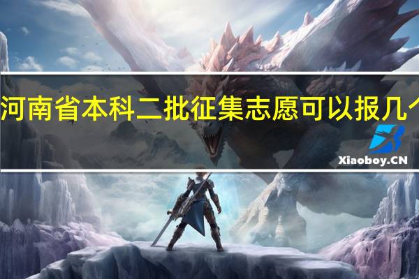 河南省本科二批征集志愿可以报几个志愿