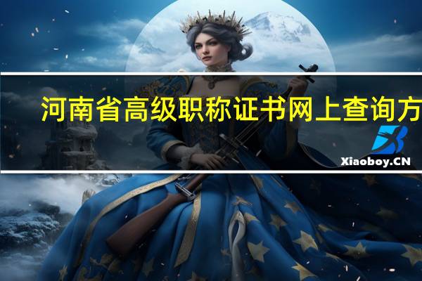 河南省高级职称证书网上查询方法