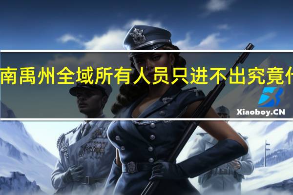 河南禹州全域所有人员只进不出 究竟什么情况