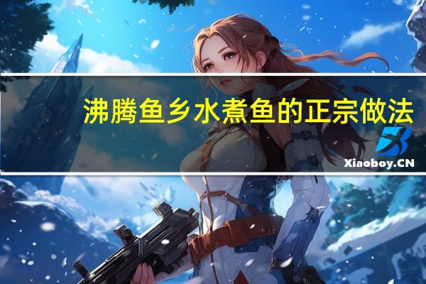 沸腾鱼乡水煮鱼的正宗做法
