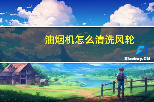 油烟机怎么清洗风轮（油烟机怎么清洗）