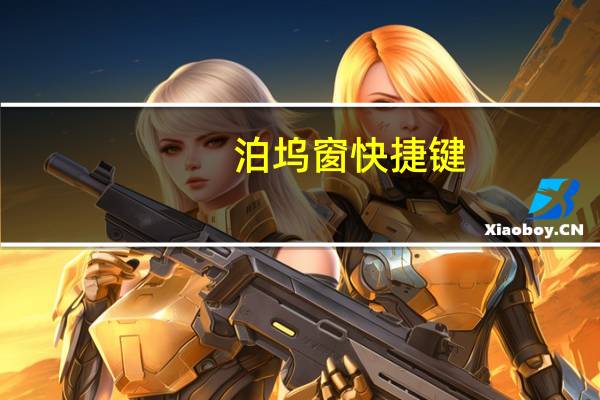 泊坞窗快捷键（泊坞窗）