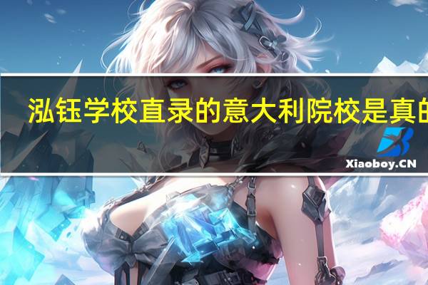 泓钰学校直录的意大利院校是真的么