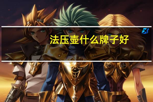 法压壶什么牌子好
