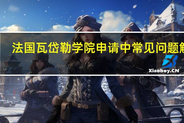 法国瓦岱勒学院申请中常见问题解析