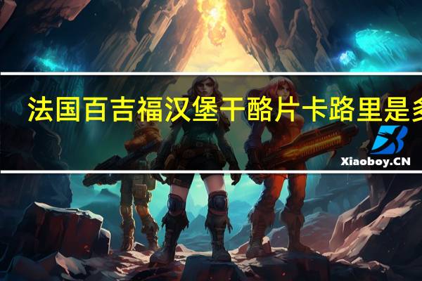 法国百吉福 汉堡干酪片卡路里是多少