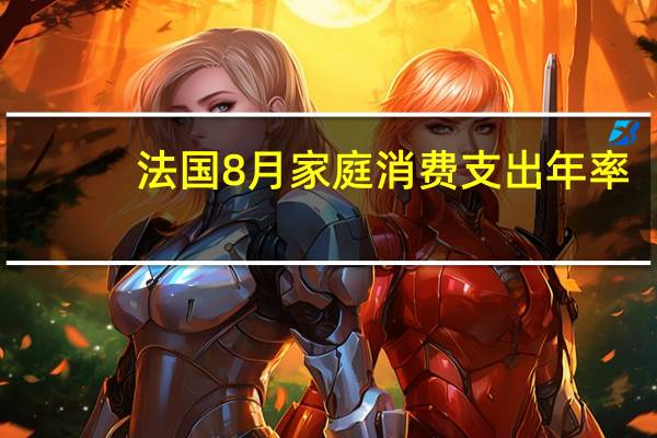 法国8月家庭消费支出年率 -1.9%预期-1.90%前值-1.10%;月率 -0.5%预期-0.50%前值0.30%