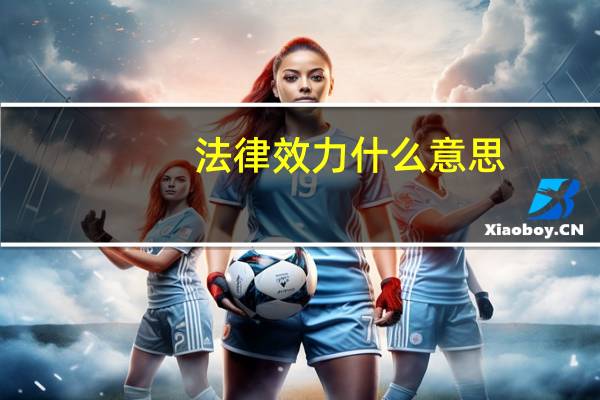 法律效力什么意思（法律效力）
