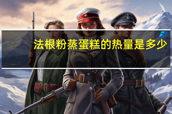 法根 粉蒸蛋糕的热量是多少