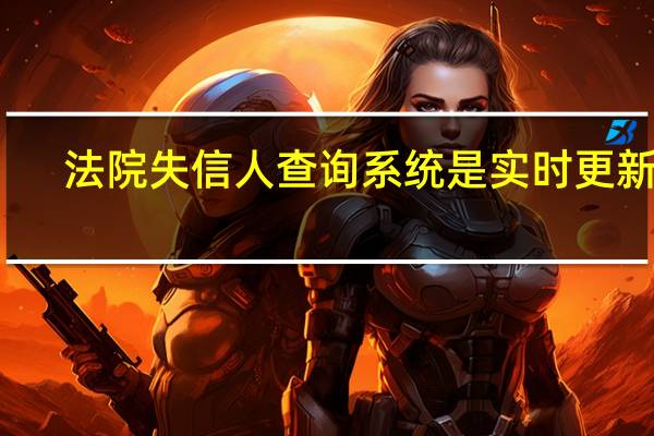 法院失信人查询系统是实时更新吗（法院失信人查询）