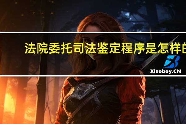 法院委托司法鉴定程序是怎样的（法院委托司法鉴定程序）