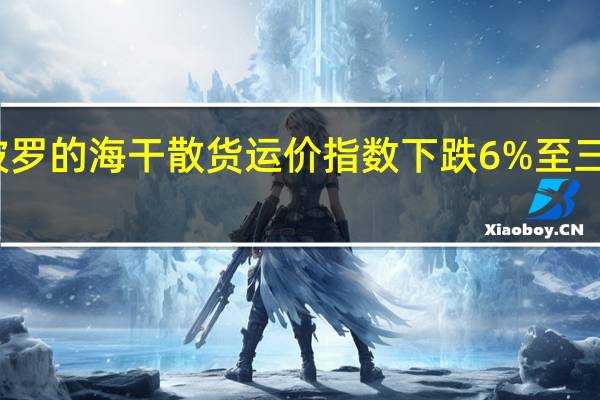 波罗的海干散货运价指数下跌6%至三周低位