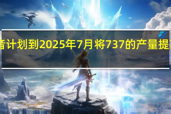 波音计划到2025年7月将737的产量提高到57架/月