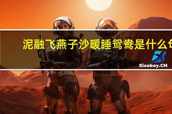 泥融飞燕子沙暖睡鸳鸯是什么句