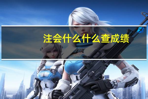 注会什么什么查成绩