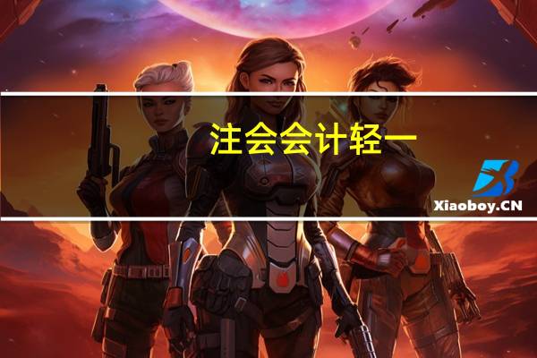 注会会计轻一（注会轻一是什么）