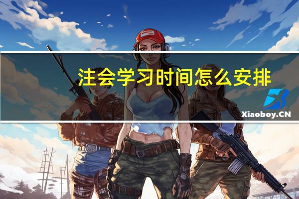 注会学习时间怎么安排