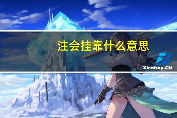 注会挂靠什么意思