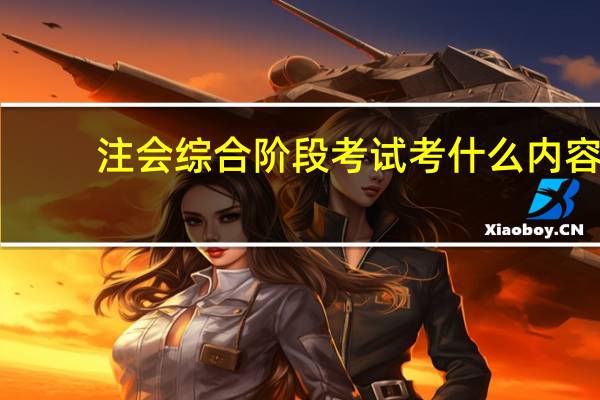 注会综合阶段考试考什么内容