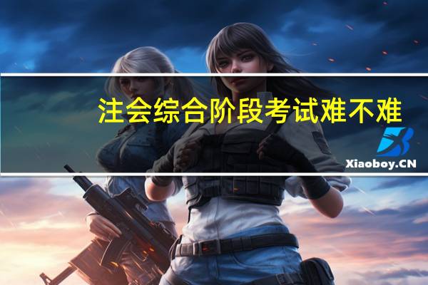 注会综合阶段考试难不难