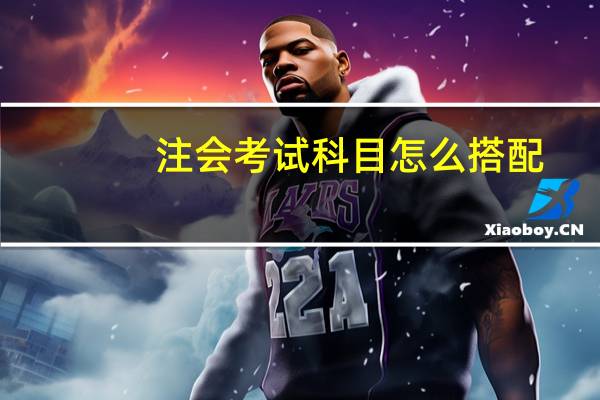 注会考试科目怎么搭配